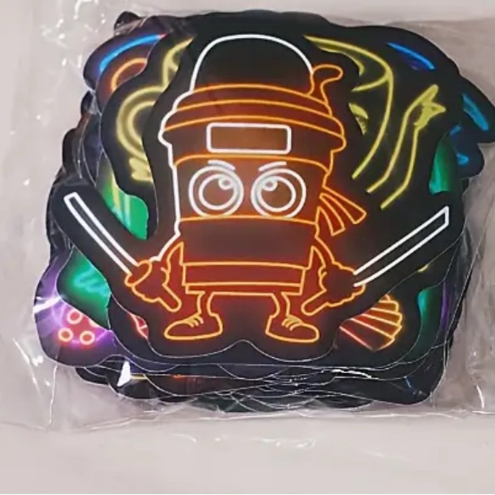 Italian Brain Rot Neon Sticker 50pc Set - Picture 3 of 3